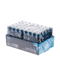 Набор батареек алкалиновых (щелочных) Luazon, AAA, LR03, 40 штук Luazon home
