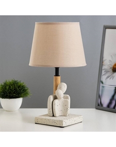 Настольная лампа "Нежность" Е14 40Вт бежевый 20х20х31см Risalux