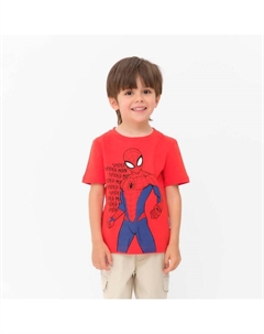 Футболка MARVEL "Spider man hero", рост 98-104 (30), красный Kaftan