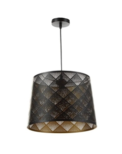 Светильник «Ромбы» Е27 40 Вт черный золото 35×35×25-90 см Bayerlux