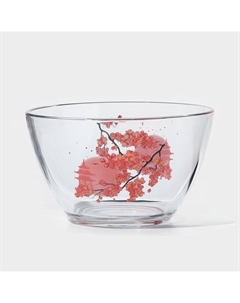 Салатник «Веточка сакуры», стеклянный, 1750 мл, в подарочной упаковке Gidglass