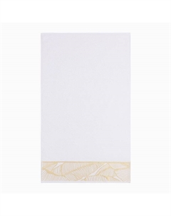 Полотенце махровое Love Life Leaves, 70×140 см, хлопок 100%, белое Lovelife