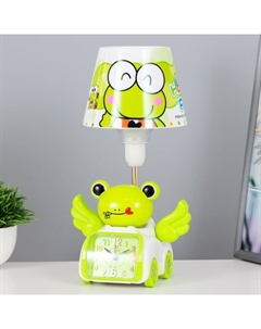 Настольная лампа "Лягушенок" Е14 зеленый 15,5х13,5х30 см Risalux