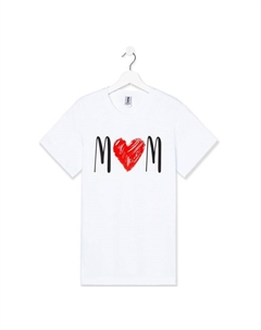 Футболка женская "Love mom", белый, р. 50 Kaftan