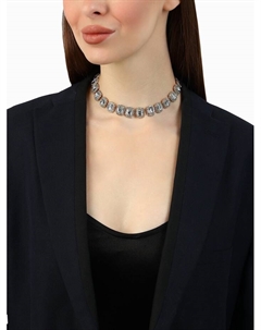 Колье «Драгоценность» квадраты в стразах, цвет белый в золоте, 32 см Qf