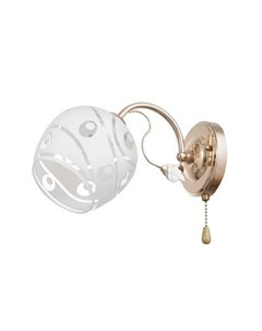 Бра «Ариель» 1×40 Вт E27 белый-золото 18×15×18 см Bayerlux