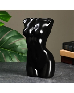 Кашпо - органайзер "Торс девушки" черный, 25см Хорошие сувениры