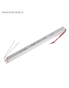 Узкий блок питания для светодиодной ленты 12 В, 60 Вт, IP20 Ecola