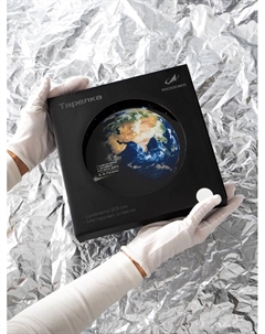 Тарелка, d=23 см, чёрная Роскосмос х onlytop