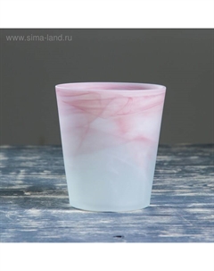 Кашпо "Бальзамин" алебастр розово-матовый 1,2 л Ninaglass