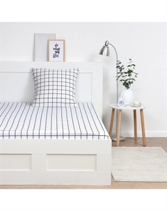 Постельное бельё 1.5-спальное «. Клетка», белый, бязь Экономь и я