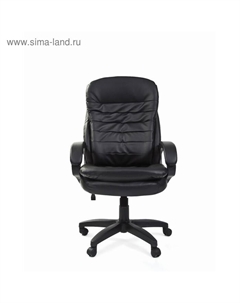 Кресло офисное 795 LT, на колёсиках, экокожа, чёрный Chairman