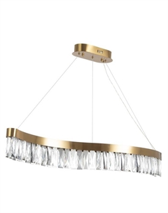 Люстра с ПДУ "Богатес" LED 132Вт 3000-6000К золото 98х14х5 см Bayerlux