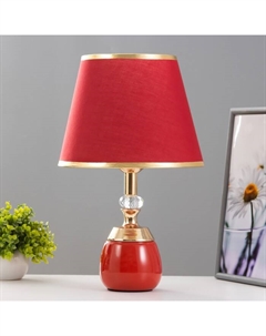 Настольная лампа «Лейла» Е27 40 Вт красно-золотой 25×25×41 см Risalux
