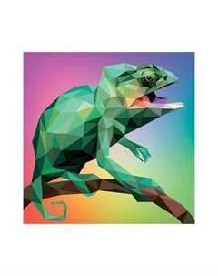 Алмазные узоры «Хамелеон» 30 × 30 см Origami
