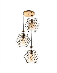 Светильник «Куара» 3хE27 40 Вт золото 40×40×100 см Bayerlux