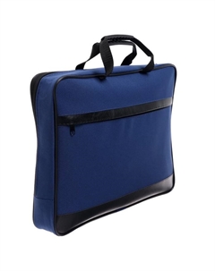 Папка с ручками текстильная А4, 370 х 290 х 50 мм,, 1С15 "Кингисепп", внешний/внутренний карман, синяя Calligrata