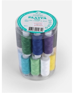 Нитки «Радуга», 40ЛШ, 150 м, набор 24 шт., разноцветные Пнк им. кирова