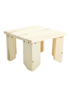 Табурет низкий, 30×30×19см, из липы, "" Добропаровъ