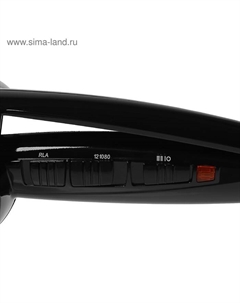 Плойка Luazon LW-14, 50 Вт, турмалиновое покрытие, 220°С, чёрная Luazon home