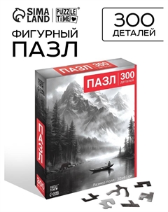 Пазл фигурный «Чёрное и белое», 300 деталей Puzzle time