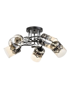 Люстра «Рузанна» 5хЕ27 40 Вт черно-золотой 60×60×27 см Bayerlux