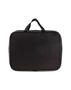 Папка с ручками текстильная А4, 350×270×70 мм, «Офис», внутренний карман, чёрная Calligrata