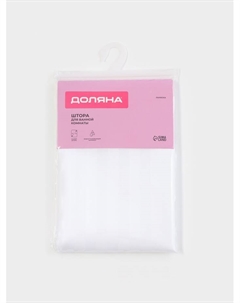 Штора для ванны «Полоска», 180×180 см, полиэстер, белая Доляна