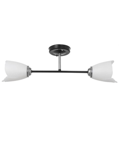 Люстра Лала 2х15Вт E27 черный 54х16х11см Bayerlux