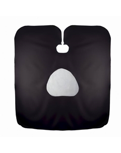 Пеньюар парикмахерский, с окном, чёрный Qf