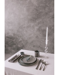 Тарелка Shadow, d=26.5, с бортом 2.5 см, фарфор, серая Magistro