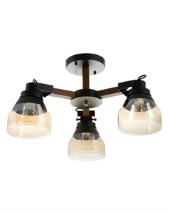 Люстра «Элихан» 3хE27 40 Вт коричнево-черный 50×20×28 см Bayerlux