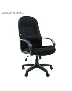 Кресло офисное для руководителя 685 TW-11, на колёсиках, ткань, цвет чёрный Chairman