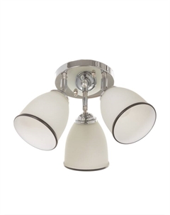 Люстра «Одилия» 3хЕ27 40т чёрно-хромовый 40×40×21 см Bayerlux