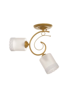 Люстра «Оливия» 2хЕ27 40т золото шампань 40×15×25 см Bayerlux