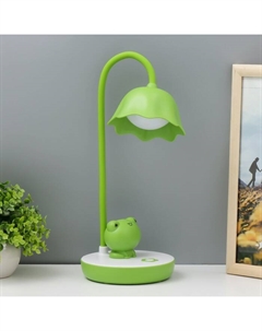 Настольная лампа «Лягушонок» LED 7 Вт бело-зеленый 17×14×50 см Risalux