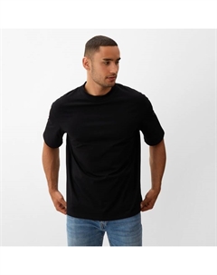 Футболка мужская из органического хлопка OVERSIZE FIT: цвет черный, р-р 46 Minaku