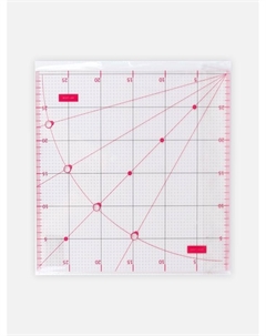 Линейка для квилтинга и пэчворка, с отверстиями, 30×30 см, розовая Арт узор