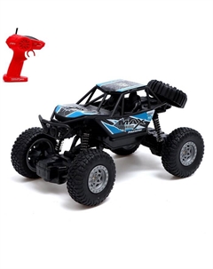 Джип радиоуправляемый «Краулер», 1:20, работает от аккумулятора, цвет синий Автоград