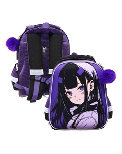 Рюкзак каркасный, 35×26×13,, девочка EVA, фиолетовый Seventeen