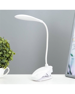 Лампа настольная сенсор на прищепке "Нуова" 3 режима LED 9Вт USB белый 12,5х7х45,5см  44250 Risalux