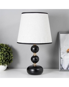 Настольная лампа Катания 1x60Вт E27 черно-золотой 25х25х45 см Risalux