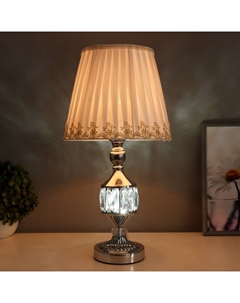 Настольная лампа Энтузиазм 1×60 Вт E27 серебро 26×26×46 см Risalux