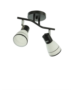 Спот потолочный «Айрис», 2хЕ14, 40 Вт, черный, 38×18×22 см Bayerlux