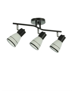 Спот потолочный «Айрис», 3хЕ14, 40 Вт, черный, 54×18×22 см Bayerlux