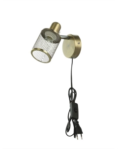 Бра настенное с проводом «Селден», 1хЕ27, 40 Вт, бронза, 14×8×12 см Bayerlux