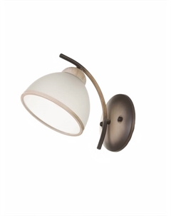 Бра настенное «Джина», 1хЕ27, 40 Вт, черно-бежевый, 22×15×16 см Bayerlux