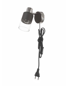 Бра настенное «Берта», 1хЕ14, 40 Вт, черно-хромовый, 19×8×15 см Bayerlux