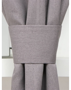 Шторы для кухни ECO, серые, 130 ±6×180 см - 2 шт., подхваты - 2 шт., 70% хлопок, 30% лён, 1 Этель