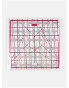 Линейка для квилтинга и пэчворка, 30×30 см, s=3 мм, розовая Арт узор
